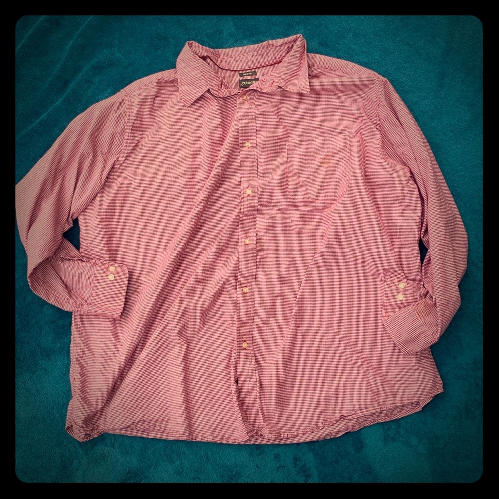 Men’s big & tall button up shirt 4xl!